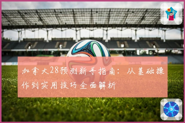 加拿大28预测新手指南：从基础操作到实用技巧全面解析